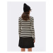 Armedangels Alaani Striped black-oatmilk