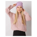 RUE PARIS Light purple knitted hat