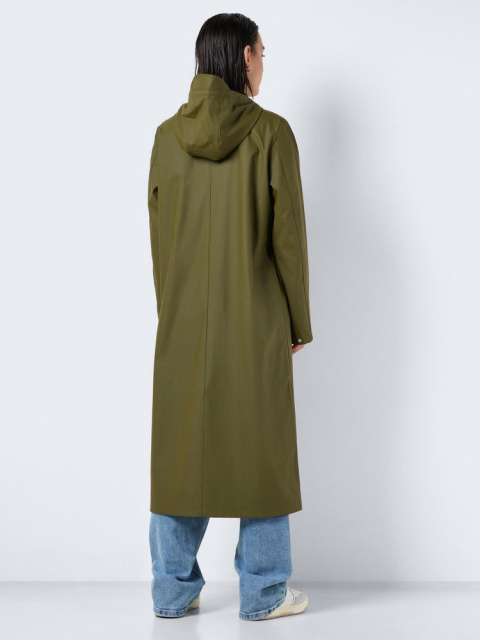 Kaki nepremokavý kabát pre moderný módny vzhľad